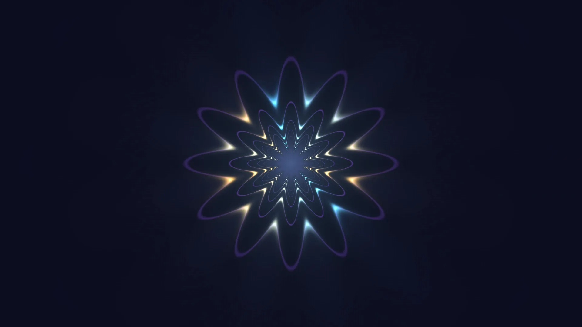 Luminous radial starburst with layered violet curves — free 3840x2160 4K wallpaper image