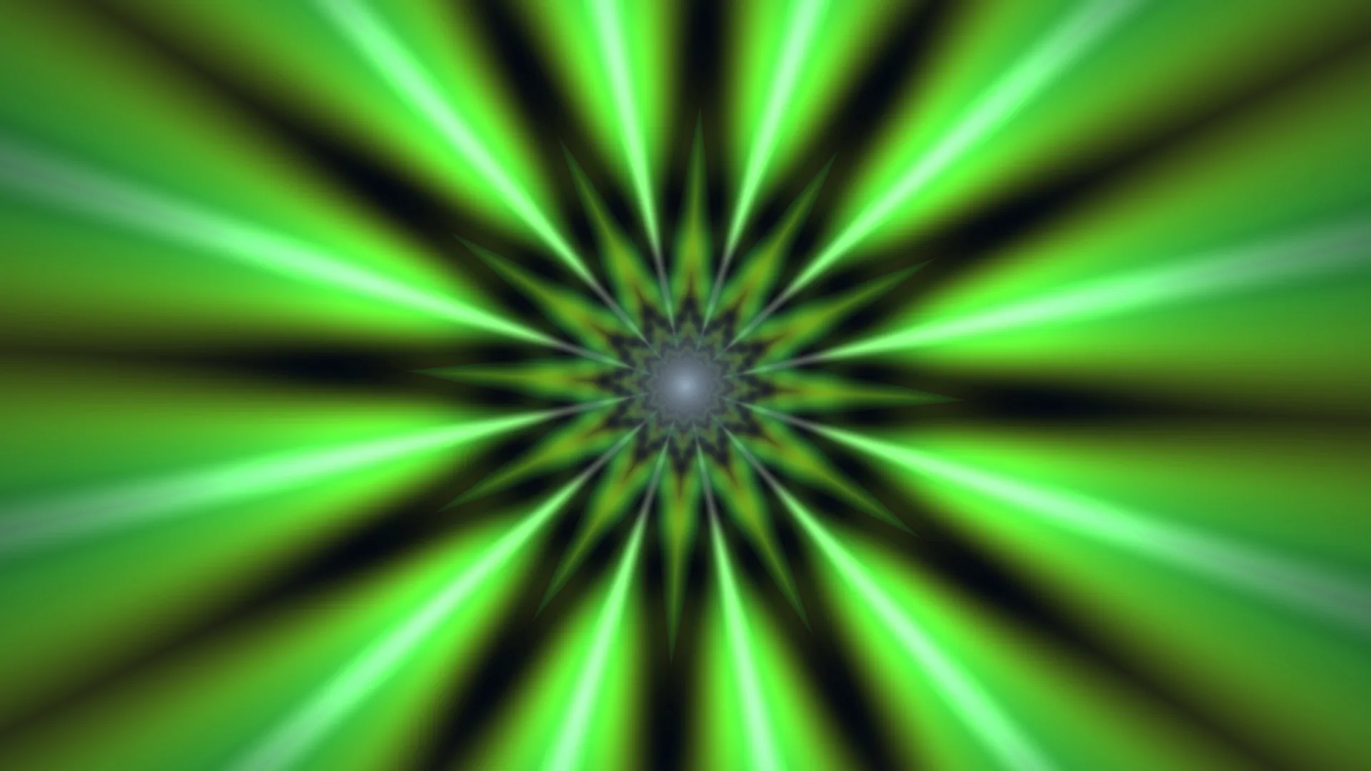 Emerald radial starburst with geometric core — free 3840x2160 4K wallpaper image