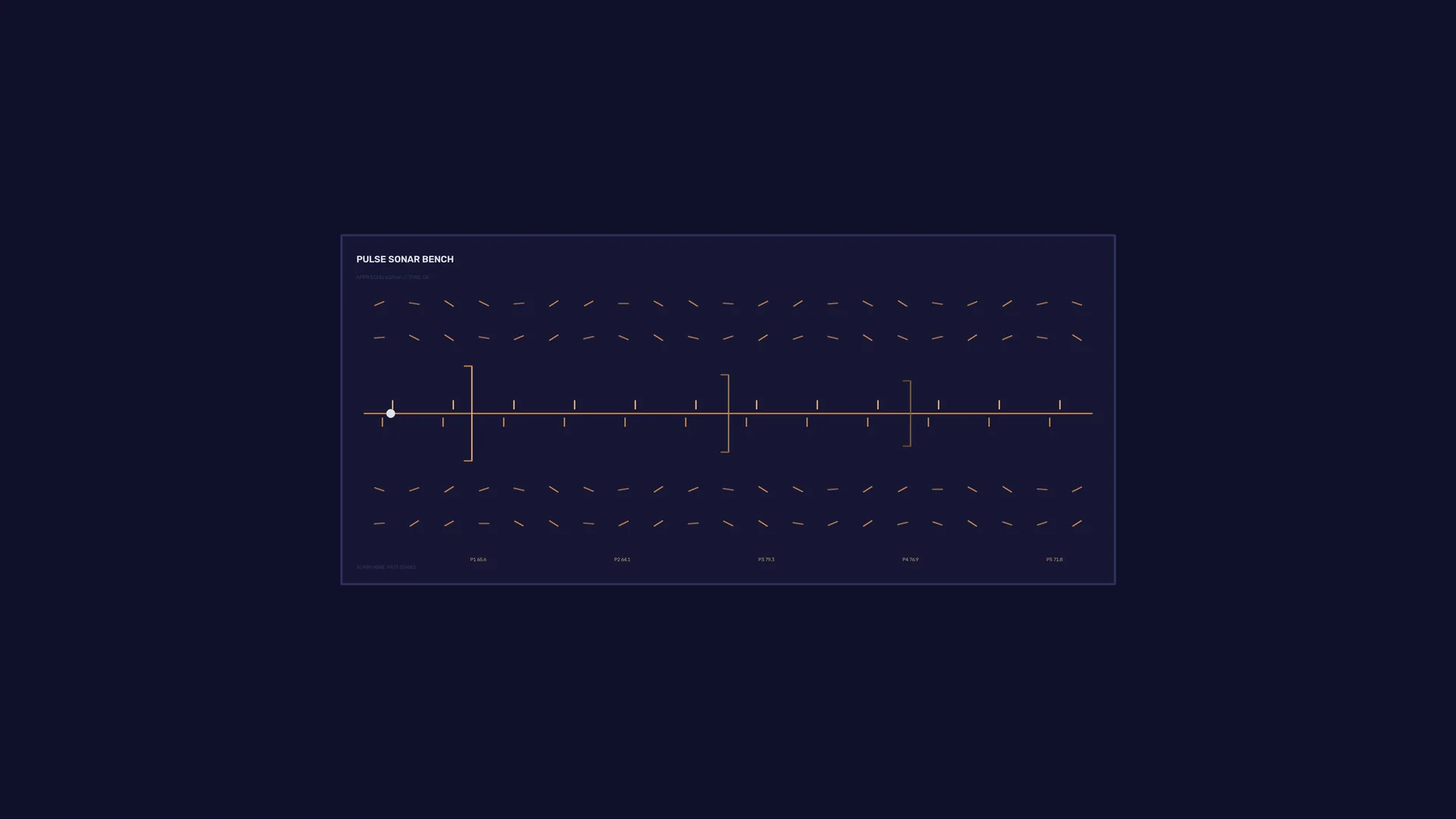 Dark Sonar Interface with Geometric Signal Traces — free 3840x2160 4K wallpaper image