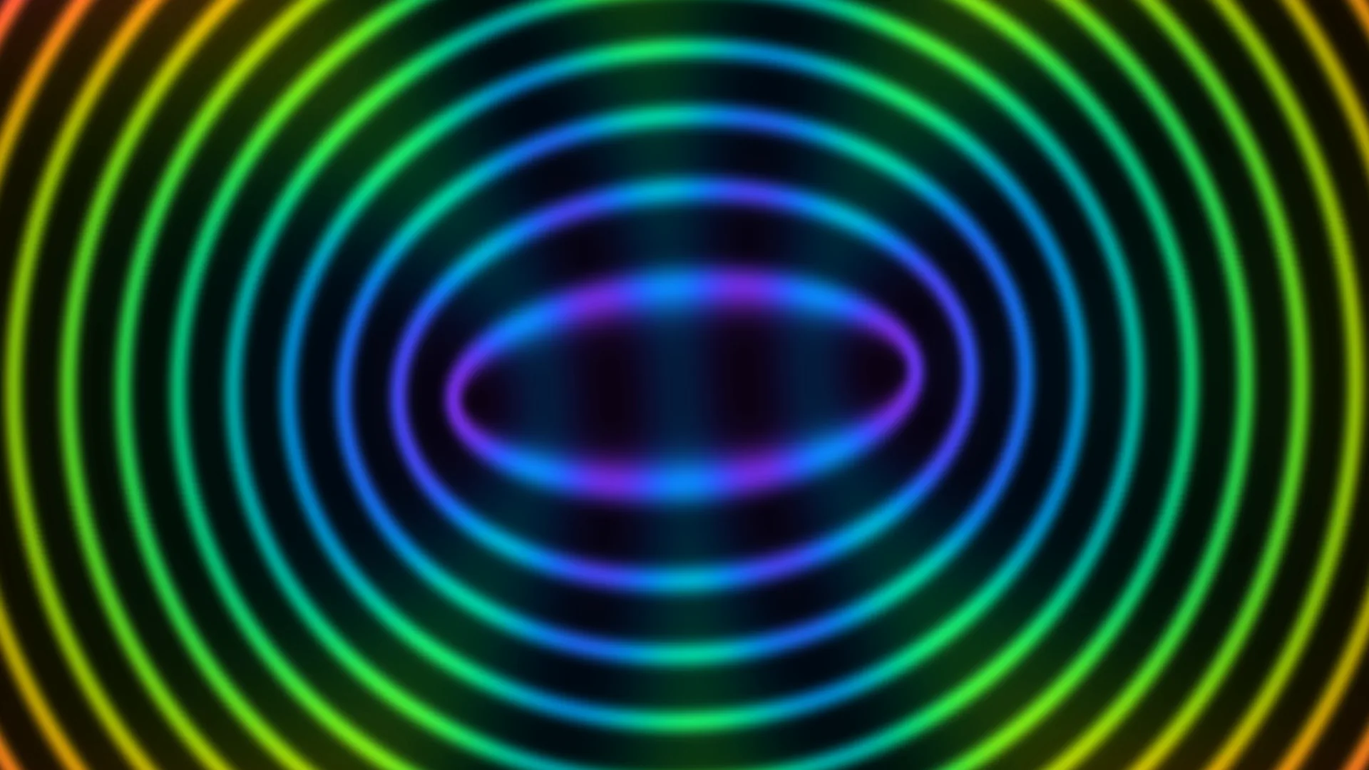 Chromatic elliptical rings on a dark field — free 3840x2160 4K wallpaper image