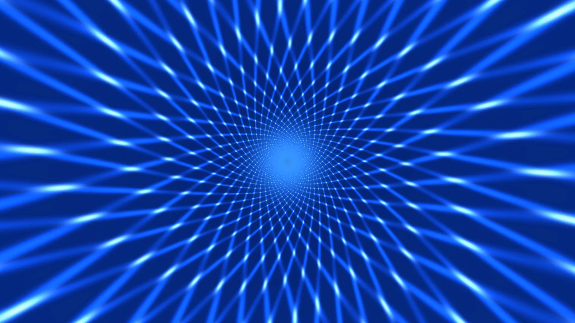 Electric blue radial tunnel grid wallpaper — free 3840x2160 4K wallpaper image
