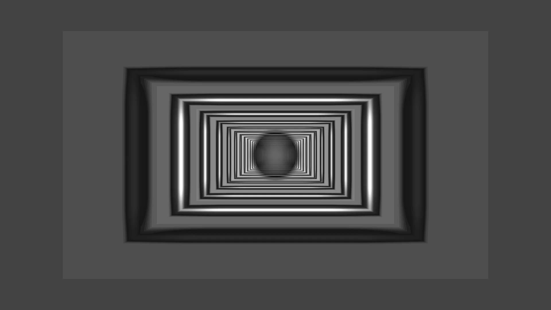 Receding monochrome rectangles with luminous edges — free 3840x2160 4K wallpaper image