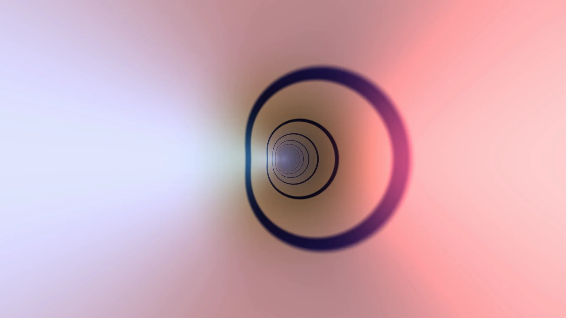 Concentric rings in a coral and violet gradient — free 3840x2160 4K wallpaper image