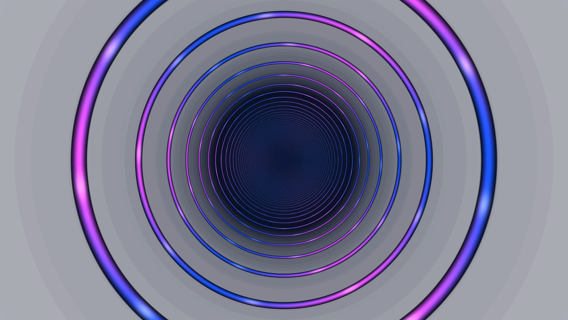 Neon concentric rings in a deep blue field — free 3840x2160 4K wallpaper image