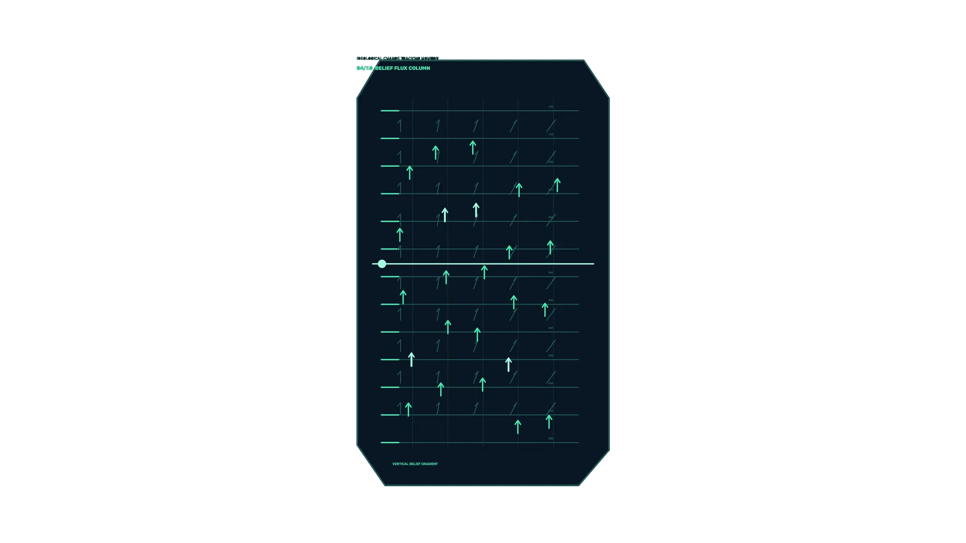 Neon teal vector grid with rising arrows — free 3840x2160 4K wallpaper image