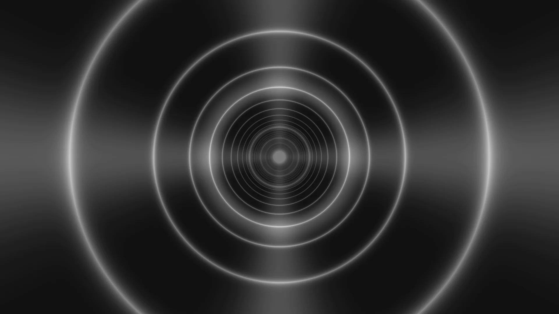 Concentric monochrome rings with luminous centre — free 3840x2160 4K wallpaper image