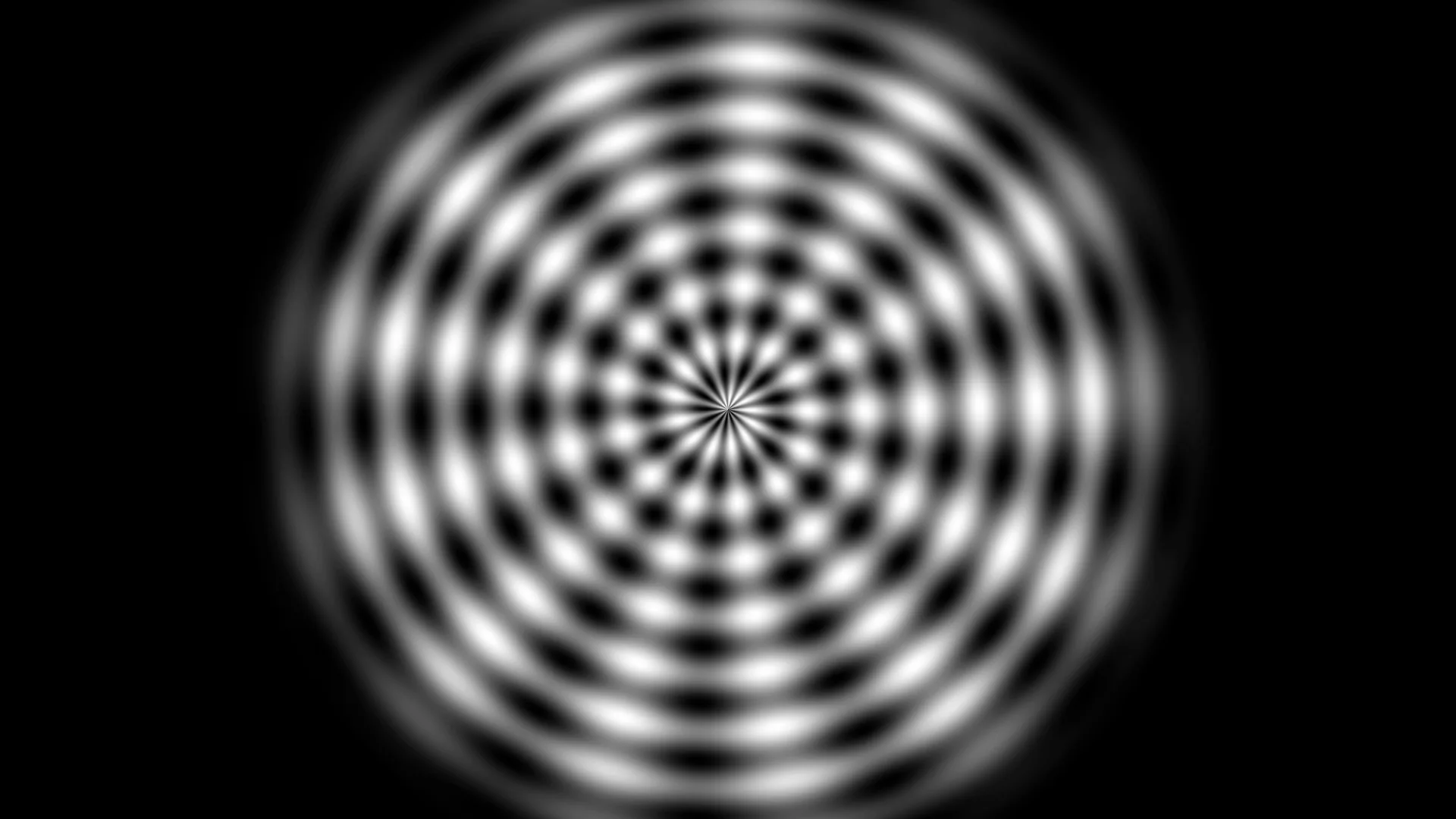 Monochrome radial rings with a geometric centre — free 3840x2160 4K wallpaper image