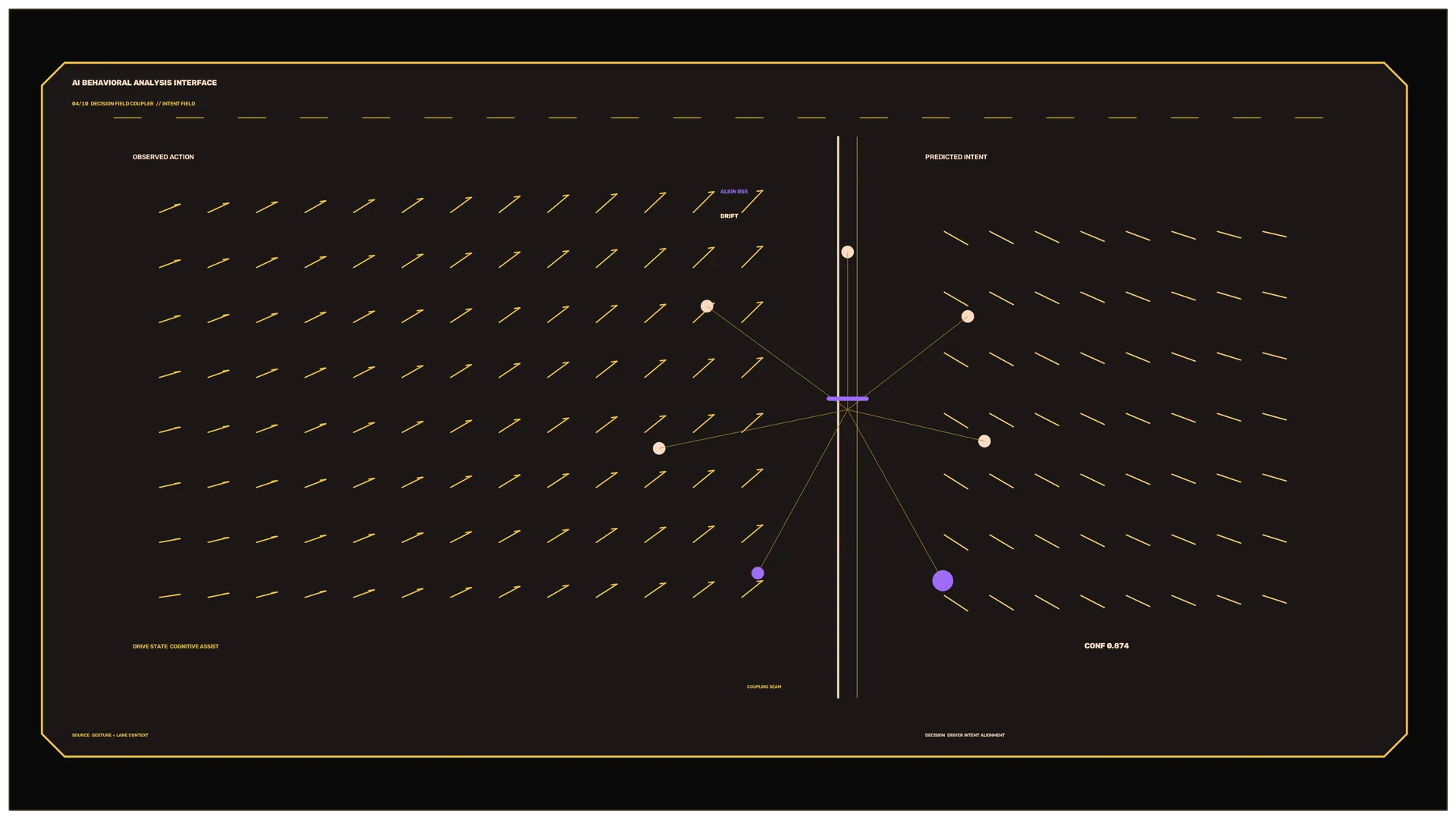 Amber Vector Interface with Central Network Graph — free 3840x2160 4K wallpaper image