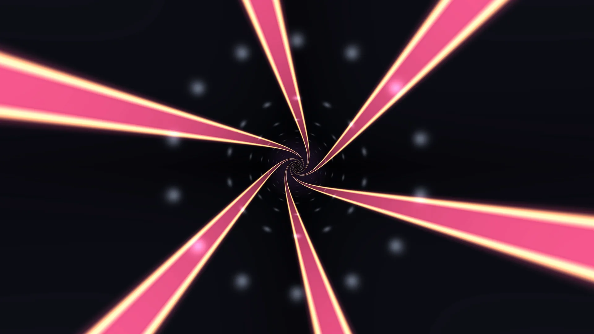 Pink light ribbons spiraling through dark space — free 3840x2160 4K wallpaper image