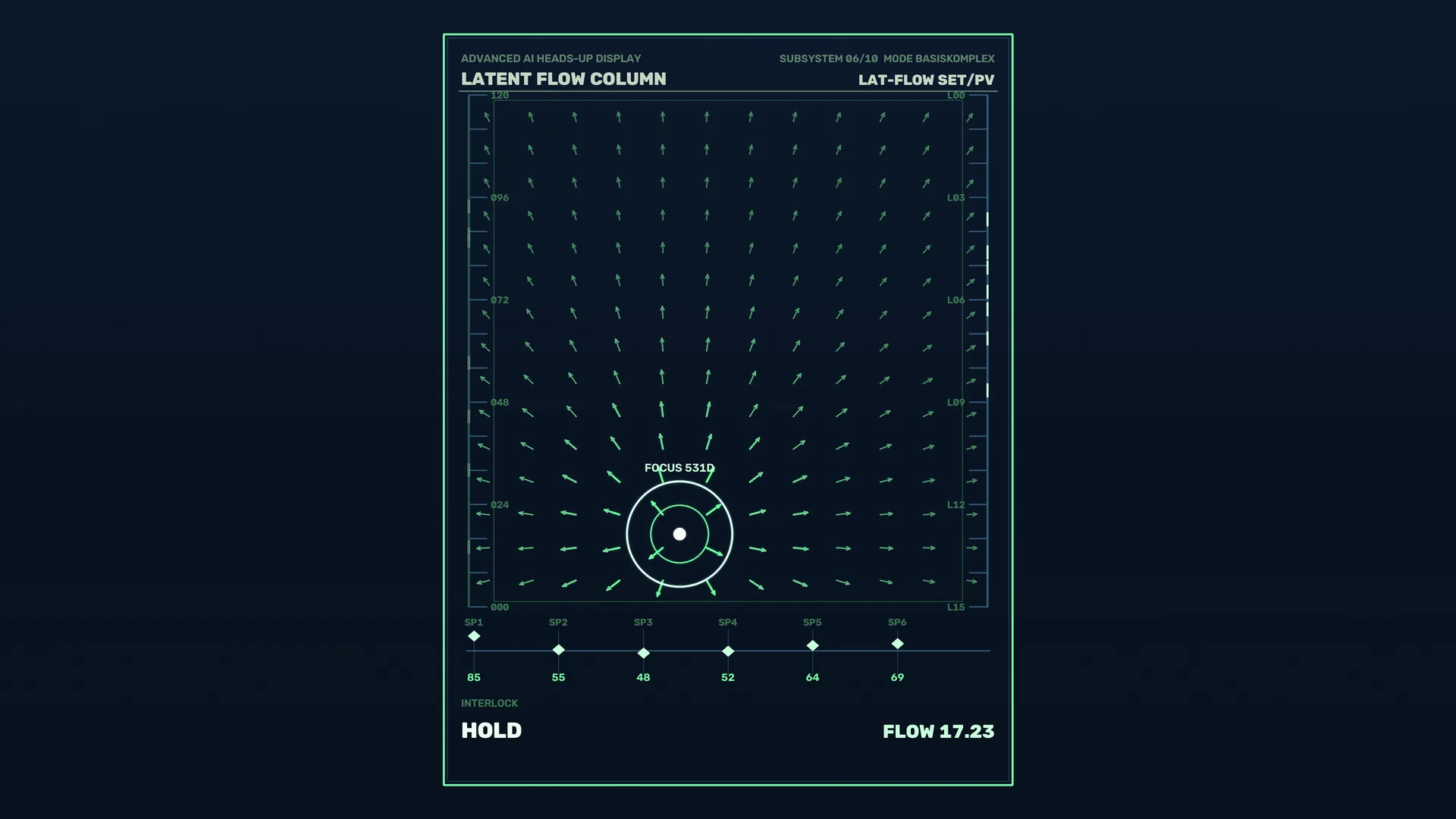 Neon technical flow field interface display — free 3840x2160 4K wallpaper image