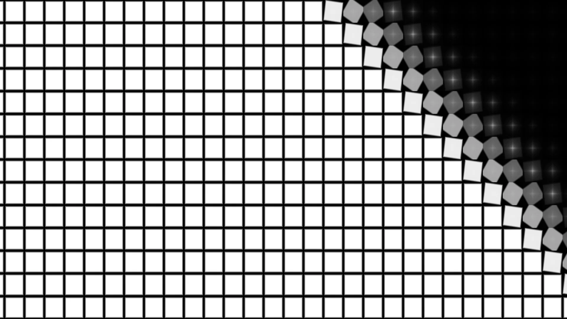 White square grid bending into a dark field — free 3840x2160 4K wallpaper image