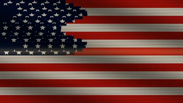 Abstract American flag with horizontal motion bands — free 3840x2160 4K wallpaper image