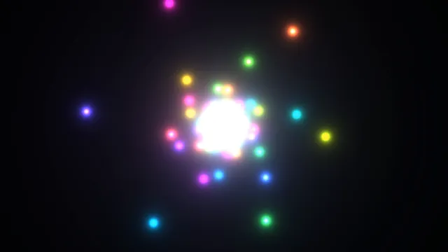 Chromatic light orbits around a white core — free 3840x2160 4K wallpaper image