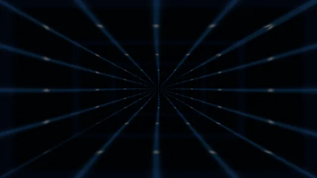 Blue radial grid converging into a dark center — free 3840x2160 4K wallpaper image