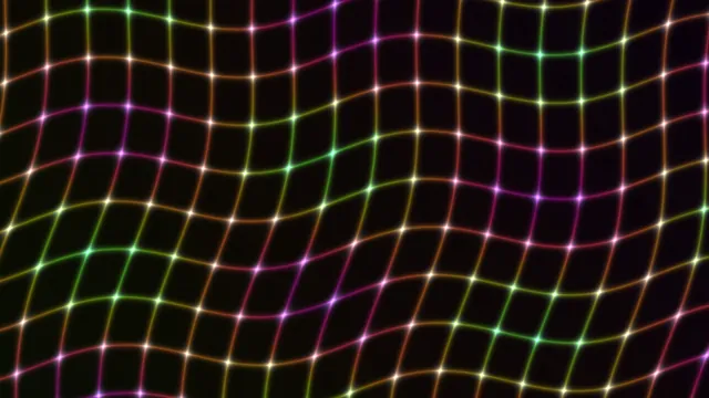 Luminous multicolor grid on a black field — free 3840x2160 4K wallpaper image