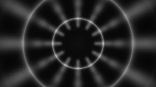 Monochrome concentric rings with radial beams — free 3840x2160 4K wallpaper image