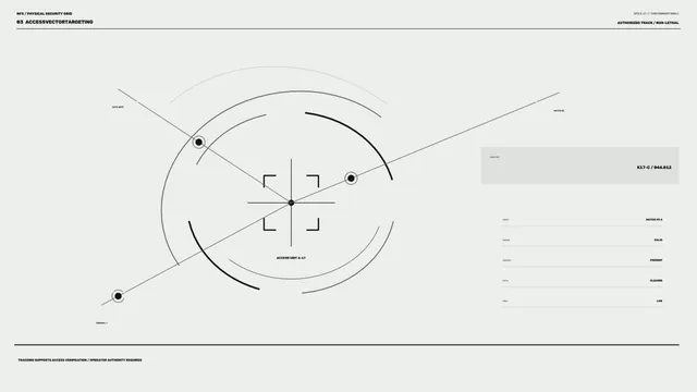 Minimal monochrome access targeting interface — free 3840x2160 4K wallpaper image
