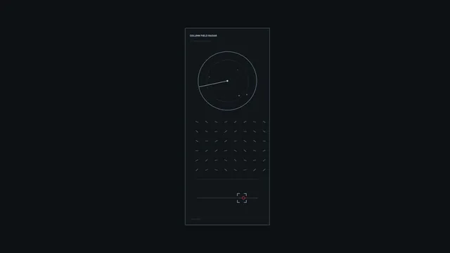 Dark technical radar and vector field diagram — free 3840x2160 4K wallpaper image