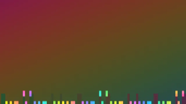 Gradient skyline with luminous geometric bars — free 3840x2160 4K wallpaper image