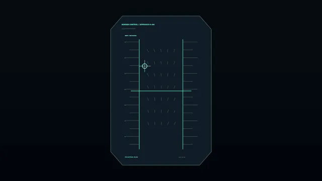 Teal orbital control panel on a dark field — free 3840x2160 4K wallpaper image