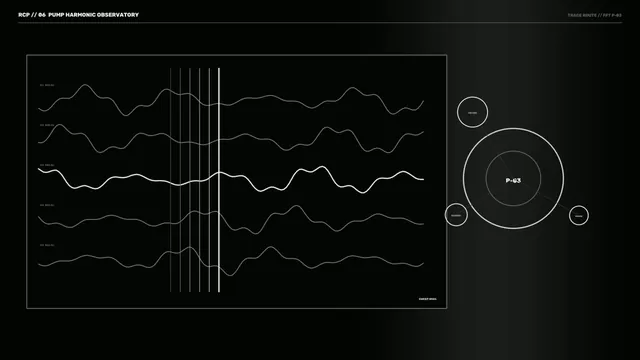 Monochrome waveform observatory diagram — free 3840x2160 4K wallpaper image