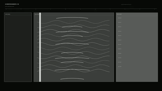 Monochrome Neural Waveform Interface — free 3840x2160 4K wallpaper image