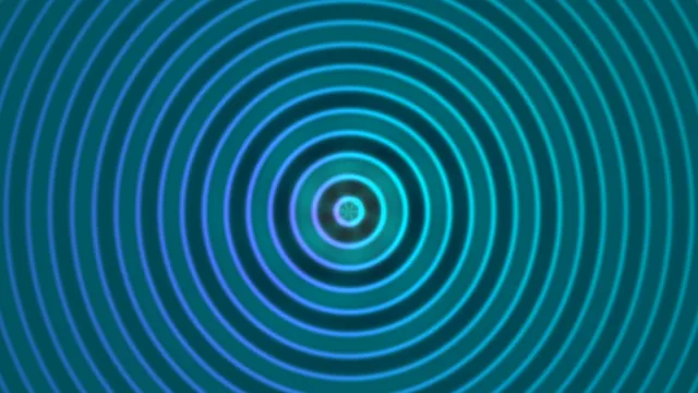 Concentric cyan and violet rings on teal — free 3840x2160 4K wallpaper image