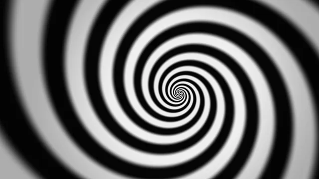 Black and white logarithmic spiral pattern — free 3840x2160 4K wallpaper image