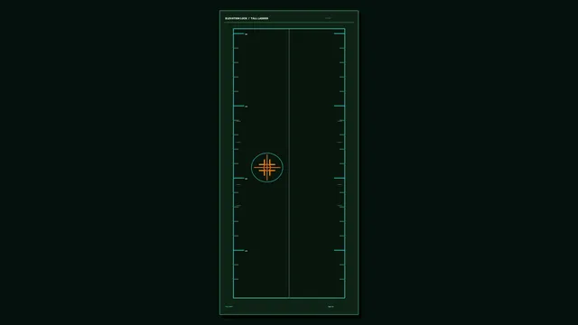 Neon elevation diagram with central orange target — free 3840x2160 4K wallpaper image