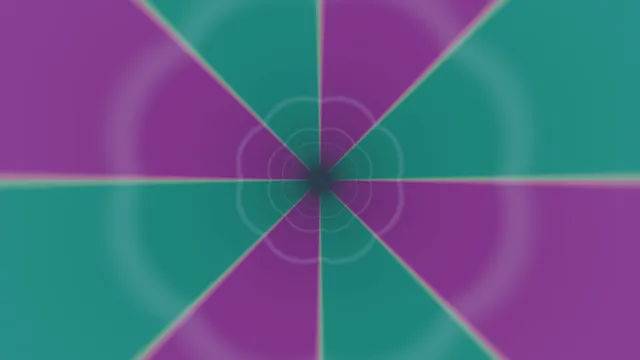 Teal and violet radial geometry with concentric rings — free 3840x2160 4K wallpaper image