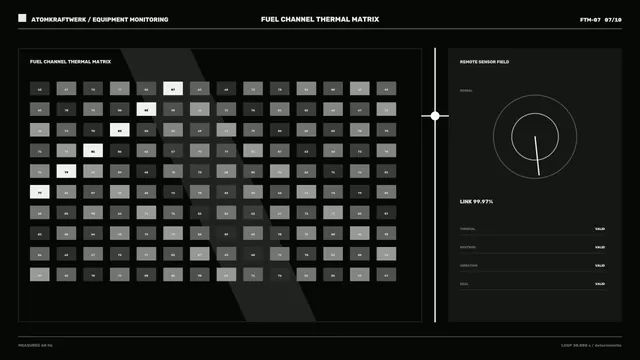 Monochrome fuel channel thermal matrix interface — free 3840x2160 4K wallpaper image