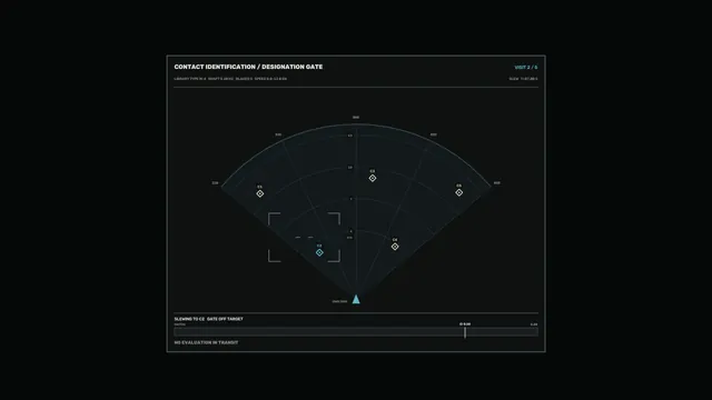 Dark radial contact identification interface — free 3840x2160 4K wallpaper image
