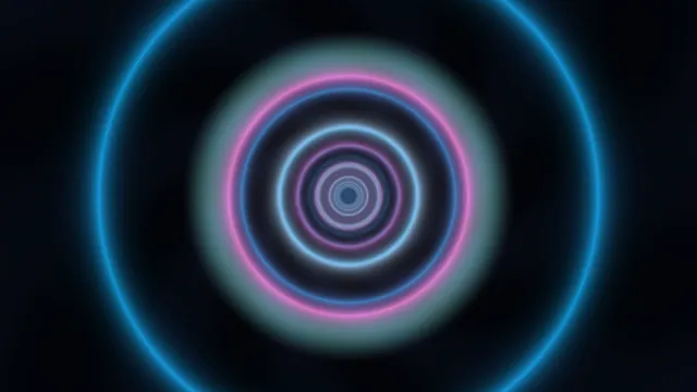 Concentric neon rings on a dark field — free 3840x2160 4K wallpaper image