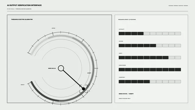 Monochrome circular verification interface layout — free 3840x2160 4K wallpaper image
