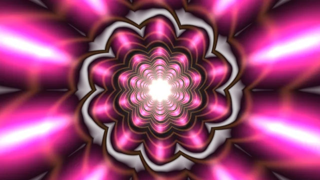 Radial magenta flower with luminous concentric petals — free 3840x2160 4K wallpaper image