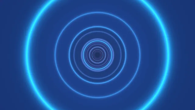 Concentric blue rings with cyan edge glow — free 3840x2160 4K wallpaper image