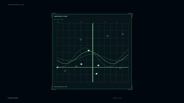 Neon grid with plotted waveform curves — free 3840x2160 4K wallpaper image