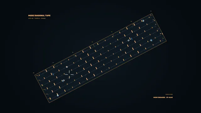 Diagonal tape machine control schematic — free 3840x2160 4K wallpaper image