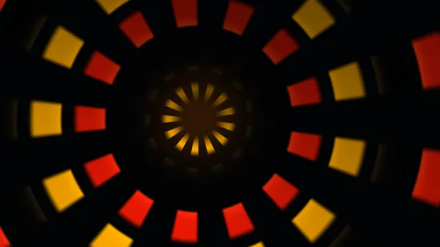 Concentric radial rings in red and amber light — free 3840x2160 4K wallpaper image