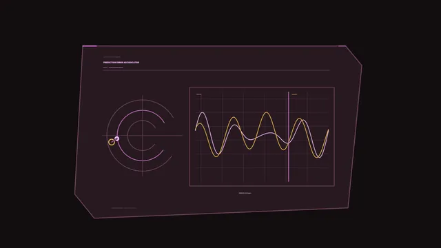 Neon prediction error chart on dark interface — free 3840x2160 4K wallpaper image