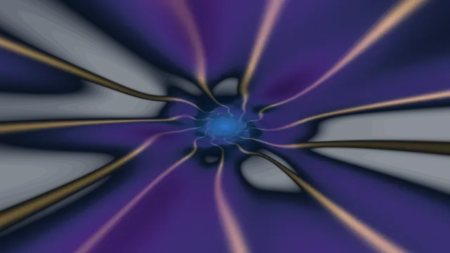 Radial violet light paths around a blue core — free 3840x2160 4K wallpaper image