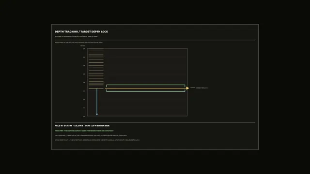 Depth tracking diagram with target depth lock — free 3840x2160 4K wallpaper image