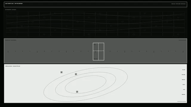 Orbital Lock Interface with Concentric Flight Paths — free 3840x2160 4K wallpaper image