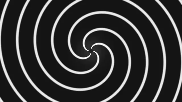 White Spiral Rings on a Black Field — free 3840x2160 4K wallpaper image