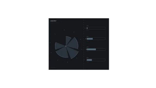Dark radial load distribution dashboard — free 3840x2160 4K wallpaper image