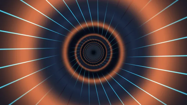 Concentric tunnel with cyan radial lines — free 3840x2160 4K wallpaper image