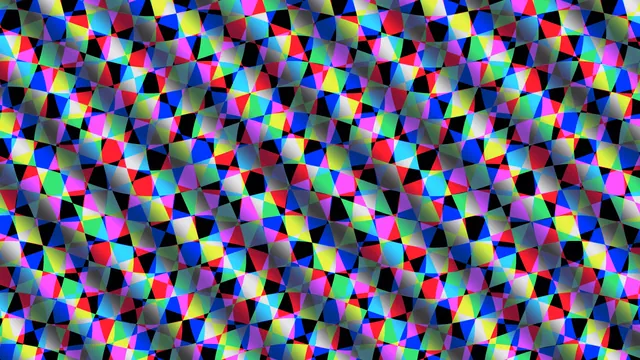 Multicoloured tessellated triangles on black — free 3840x2160 4K wallpaper image