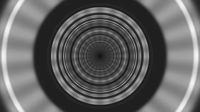 Concentric monochrome rings with radial blur — free 3840x2160 4K wallpaper image