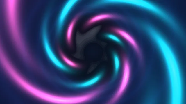 Cyan and magenta orbital light rings — free 3840x2160 4K wallpaper image