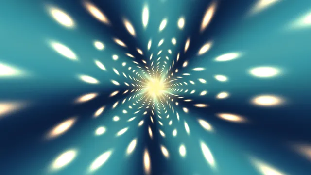Teal radial tunnel with luminous elliptical forms — free 3840x2160 4K wallpaper image